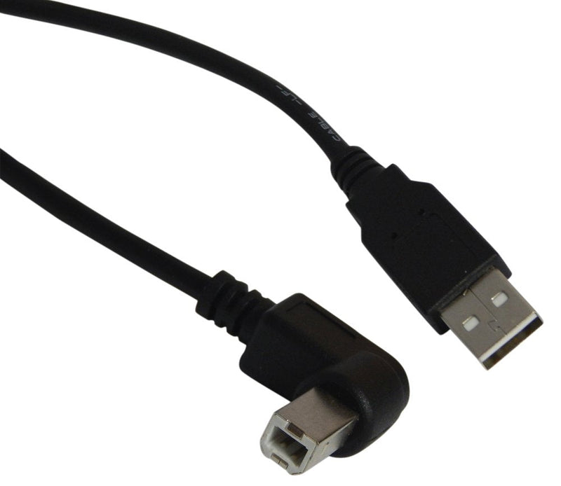 [Australia - AusPower] - YCS basics 18 inch USB 2.0 Right Angle Printer/Scanner Cable 01.5 Ft 