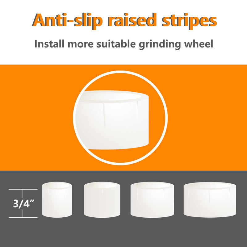 [Australia - AusPower] - Reducing Bushing Adapters for Bench Grinding Wheels 8 PCS(2 Sets) Arbor Adapters 3/4" Thick from 1-1/4" to 1", 3/4", 5/8" 2 sets 3/4" Thick 