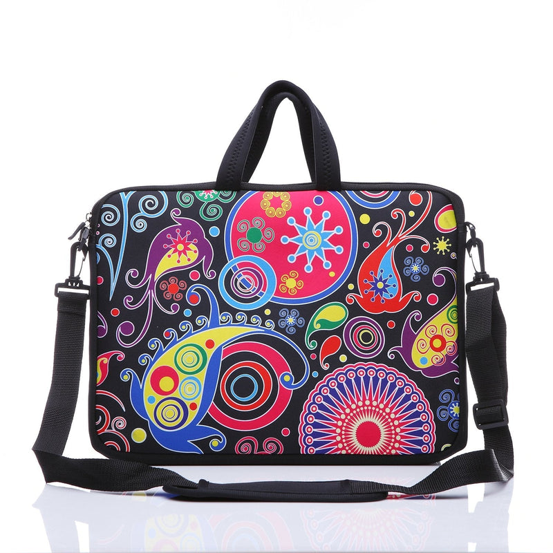 [Australia - AusPower] - 10-Inch Laptop Shoulder Sleeve Case and Tablet Bag for most 9.7" 10" 10.1" 10.2" Ipad/Notebook/eBook/Readers (classic colourful) Classic Colourful 