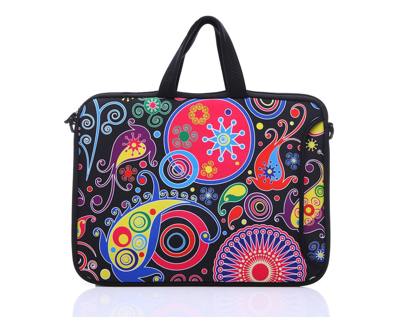 [Australia - AusPower] - 10-Inch Laptop Shoulder Sleeve Case and Tablet Bag for most 9.7" 10" 10.1" 10.2" Ipad/Notebook/eBook/Readers (classic colourful) Classic Colourful 