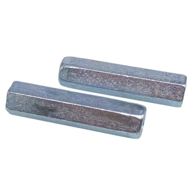 Set of 5 zinc-plated M6 x 1 x 40mm long rod coupling hex nuts from Yodaoke for connecting threaded rods.