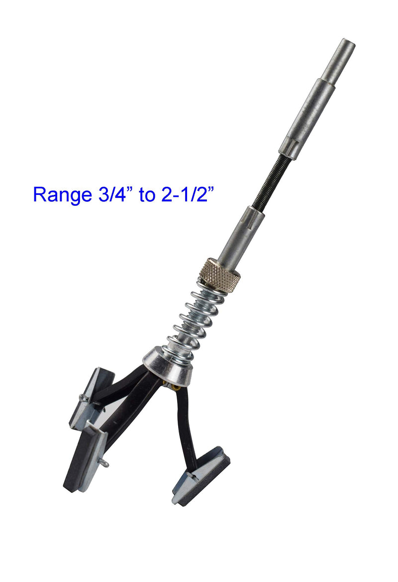 YOTOO Engine Cylinder Hone Deglazer with adjustable 3/4" to 2-1/2" diameter and 3-piece 1-1/8" long, 220 grit flex hone for engine rebuilding.