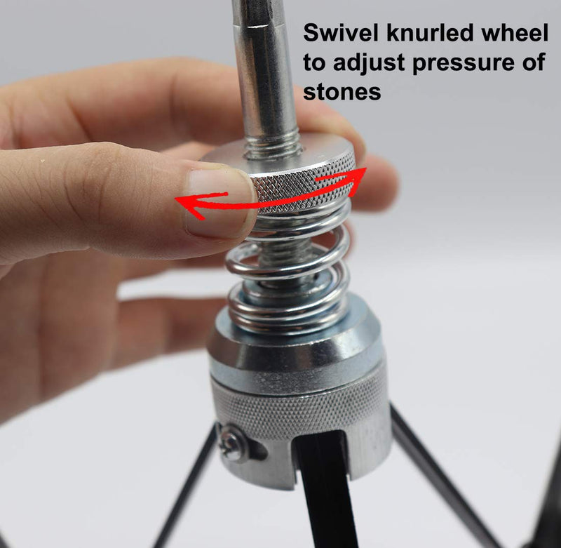 YOTOO engine cylinder hone tool with adjustable 2-7 inch diameter, 4-inch long stones, 220 grit, for precision honing.