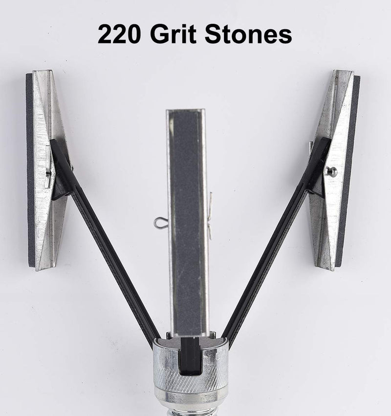 YOTOO engine cylinder hone tool with adjustable deglazer, 2-7 inch diameter, 4-inch length, 220 grit stones for engine cylinder cleaning.