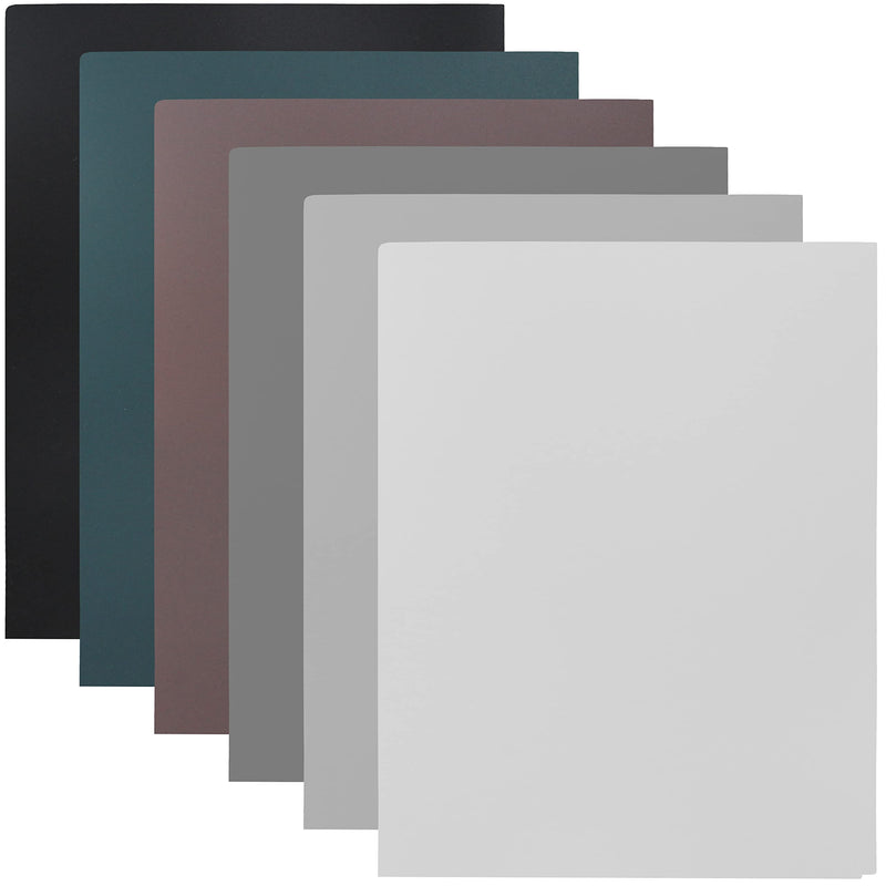 [Australia - AusPower] - Youngever 12 Pack Heavy Duty Plastic Two Pocket Folders, Heavy Duty Plastic 2 Pocket Folder, Urban Colors 
