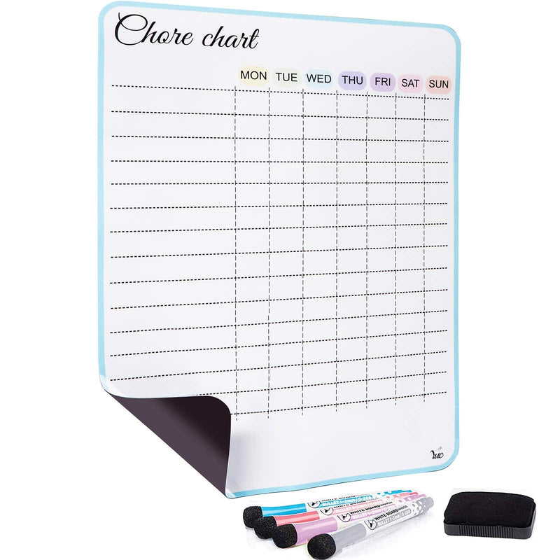 [Australia - AusPower] - Magnetic Dry Erase Chore Chart for Fridge with New Premium Stain Resistant Technology 12x9 inch 