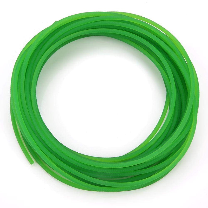 [Australia - AusPower] - High-Performance Polyurethane Belt Green Rough Surface PU Polyurethane Round Belt for Drive Transmission (3mm×10m) 3mm×10m 
