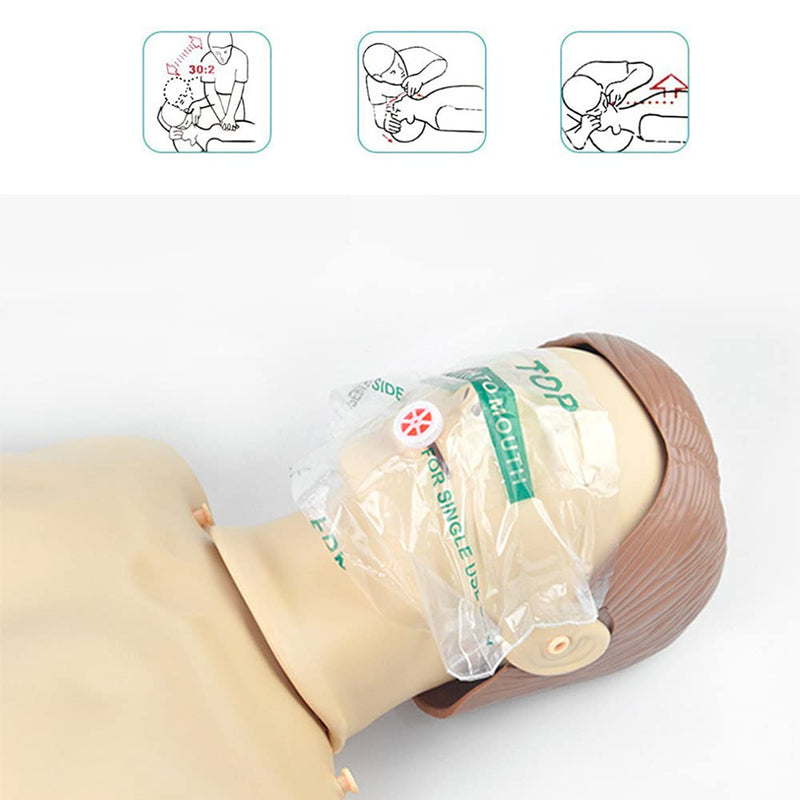 [Australia - AusPower] - CPR Mask, Disposable CPR Shield Mask Emergency Mask with One-Way Valve Breathing Barrier for First Aid(Colorful-30PCS) Colorful-30pcs 