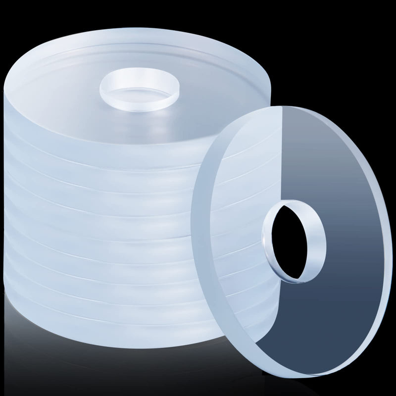 [Australia - AusPower] - 3/4 Inch Clear Vinyl Replacement Washer Flat Washer Gasket 1/16 Inch (2 mm) Thickness Washer Spacer for Glass Shower Door Handles/Towel Bars, 3/4 Inch Standoff Cap Assemblies (10) 10 
