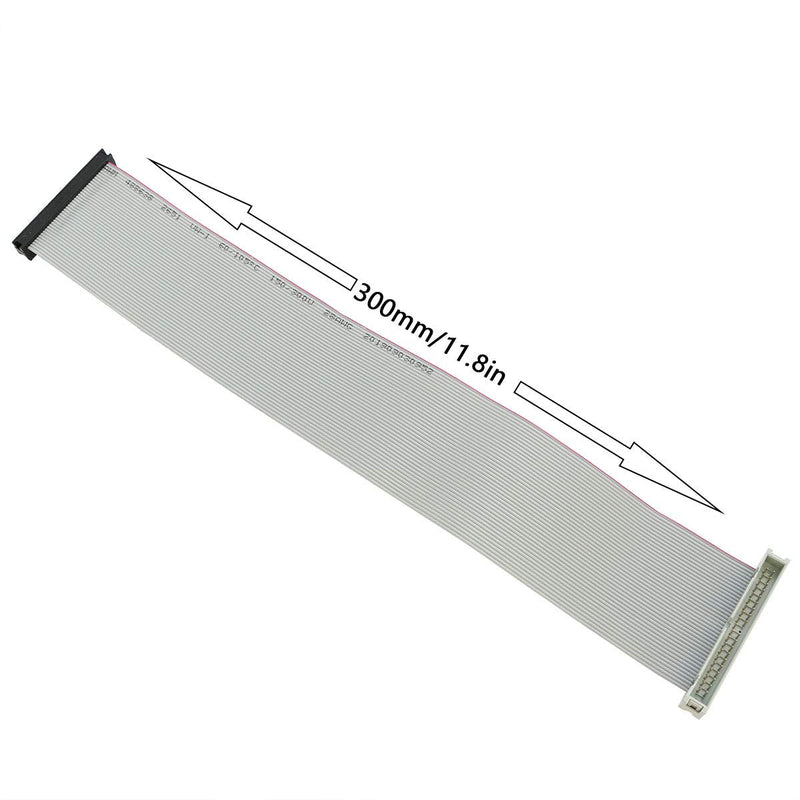 [Australia - AusPower] - ZRM&E 30cm IDE Female to Male Hard Disk Cable 40 Pins IDE Extension Flexible Flat Cable for 3.5 Inch IDE Interface Hard Drive, 5.25 Inch IDE CD and DVD Compatible 
